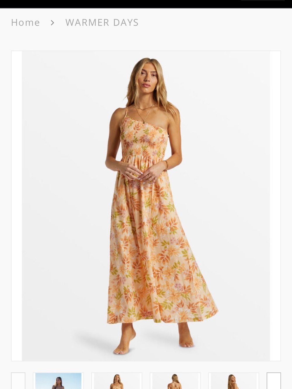 Billabong Warmer Days one shoulder-S